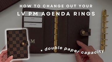How to Change Out Rings on Your Louis Vuitton PM Agenda | Double Your LV PM Agenda Capacity!
