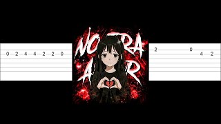 NO ERA AMOR (Super Slowed) - DJ Asul (Easy Guitar Tabs Tutorial)