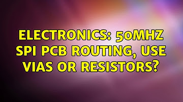 Electronics: 50MHz SPI PCB routing, use vias or resistors? (3 Solutions!!)
