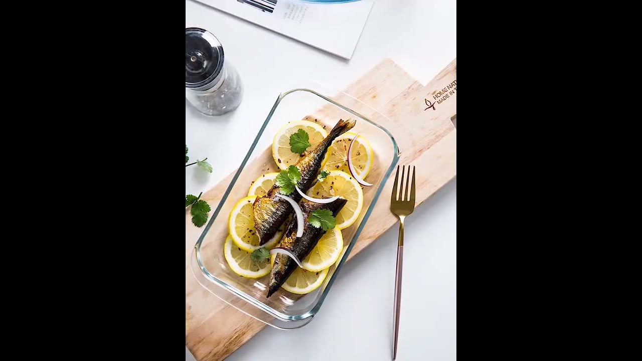 Oven Safe Rectangular Bakeware Casserole Dish Borosilicate Baking Glass Pan AS1080