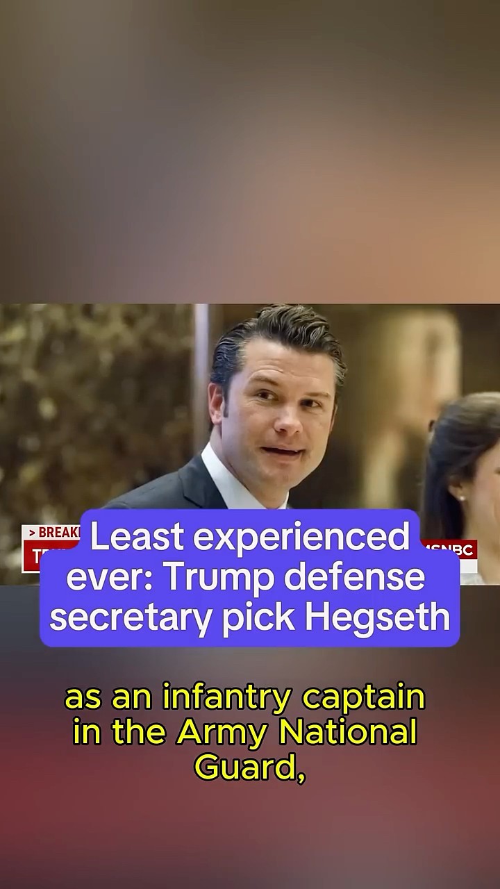 Trump defense secretary pick least experienced ever