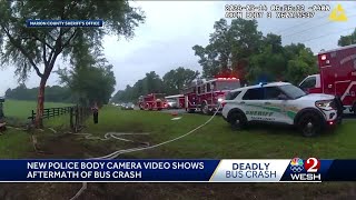 Bodycam video shows moments deputies arrive at scene of deadly Florida bus crash