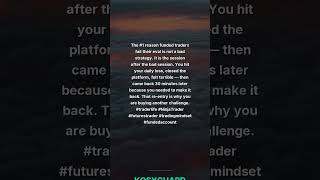 You didn't lose the funded account on the first bad trade.  You lost it on the