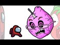 Mini Crewmate Kills Mr. Tomatos &amp; Ms.lemons Characters | Among Us