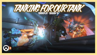 Tanking For Our Tank • Venture on Busan • Overwatch 2 (Quick Play)