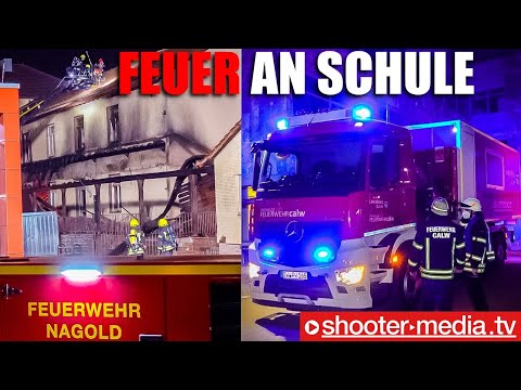 ❗️ Große Gefahr für Schule & Stadthalle ❗️? Feuer greift über  ? Feuerwehr Großeinsatz in Nagold