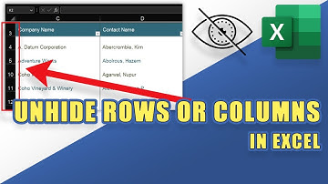How to UNHIDE Rows or Columns in Excel (Single or Multiple)
