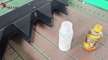 Maxsen top chain conveyor accumulated conveyor bottles testing