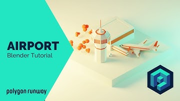 Low Poly Airplane Part 2: Airport - Blender 2.8 3D Modeling Tutorial