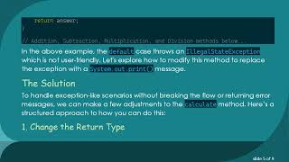 Replacing Exceptions with System.out.print() in Java's Switch Statement