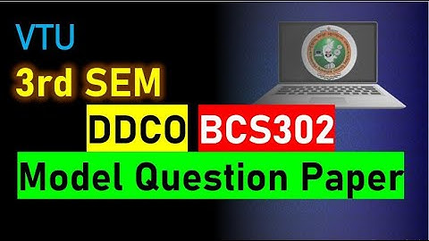 DDCO model Question Paper 1 | Digital Design and computer organisation BCS302 Model Question paper