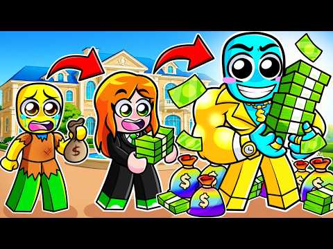 Every Second +1 MONEY and I went from POOR to MILLIONAIRE in Roblox!