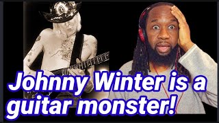 Oh my gosh! JOHNNY WINTER Johnny B Good REACTION  He blew me away with his guitar!