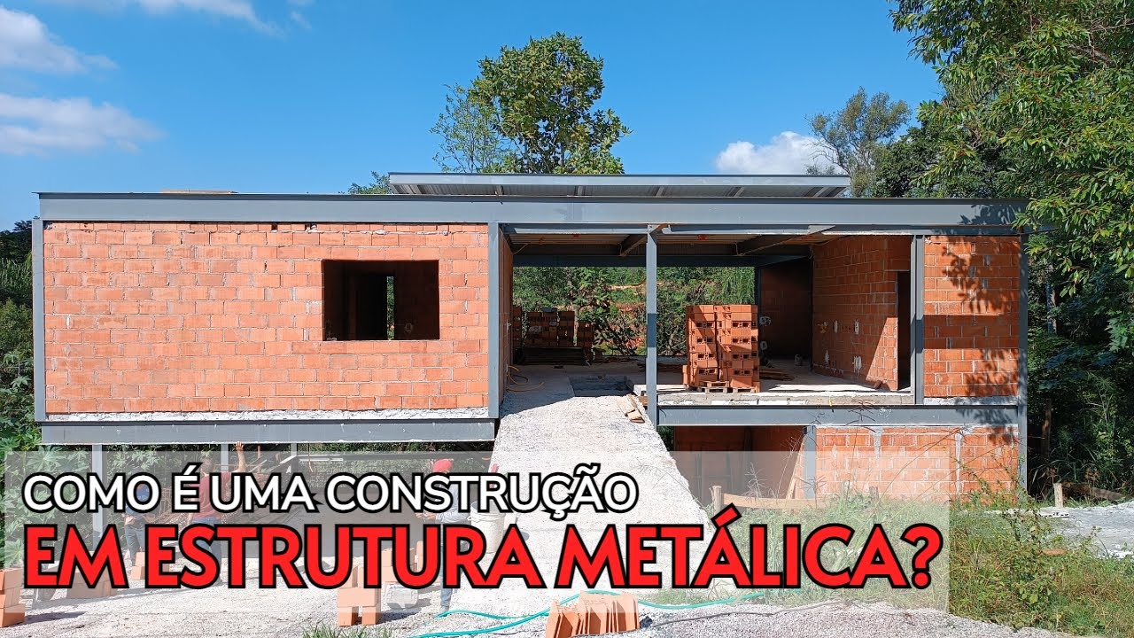TOUR PELA OBRA DE UMA CASA EM ESTRUTURA METÁLICA