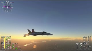 Flight Simulator 2020 - F-15 Eagle - Joint Base Andrews to Philadelphia (Sunset)