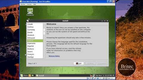 How to Install Linux Mint 7 on a VirtualBox by Britec