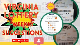 Virginia Lottery Weekly Suggestions 🐔 February 2026 Week Three