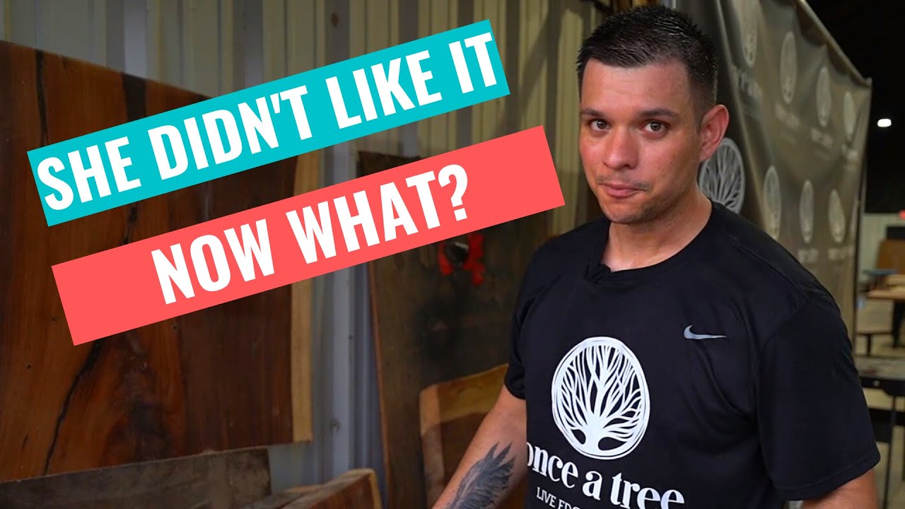 Making a wood slab coffee table in 1 day? YouTube