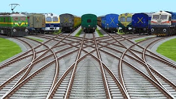 🎋More Trains Run Backward & Forward At High Curves Railroad || railroad crossings of the Midwest 