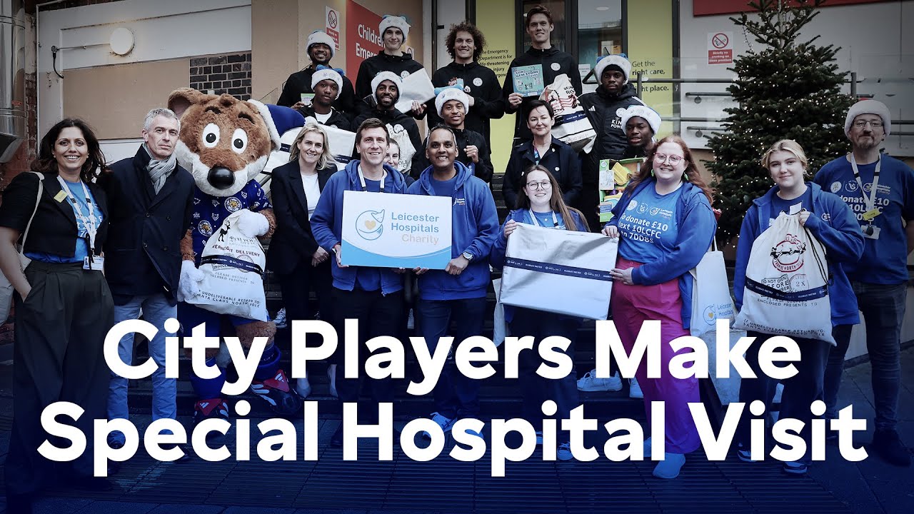City’s Players Spread Festive Cheer At Leicester Royal Infirmary 💙