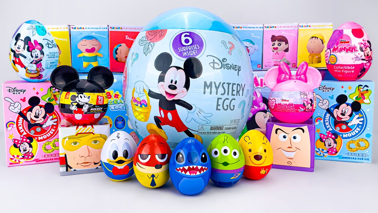 ASMR DISNEY Mickey SQUISHY Mystery Toys UNBOXING | NO TALKING