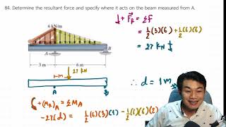 Reduction of a Simple Distributed Loading. Engineering STATICS Ch.4 Force System Resultants ต.84 [5]