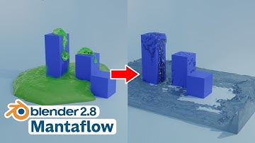 Blender Tutorial - Mantaflow Thick Fluid Animation (2.82)
