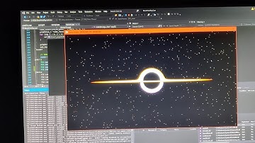 GPU async dispatch rendering - black hole (ray tracing)
