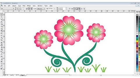 Best flower 🌺 Design In Corel Draw #coreldraw