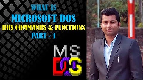 What is Microsoft DOS ? (Disk Operating System) || MS DOS Commands in Hindi Part 1
