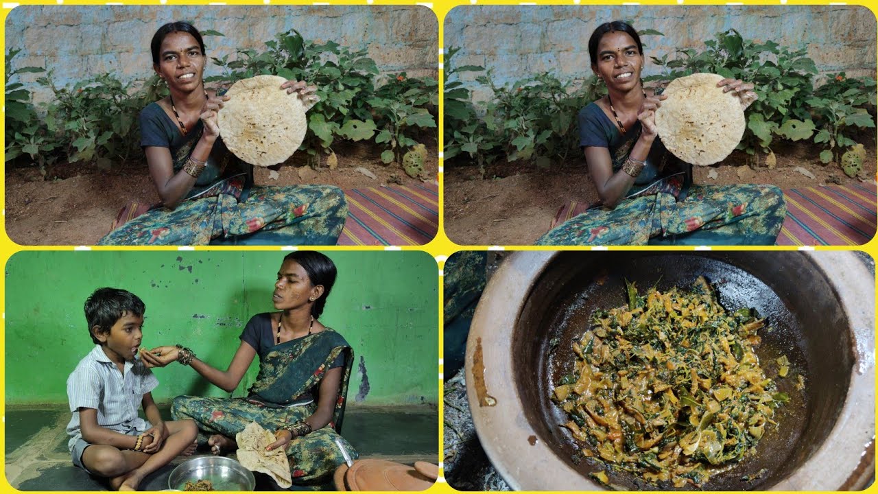 జొన్న రొట్టెలు ఒట్టి చేపల కూర 😋😋ఒట్టి చేపలలేకి ఈఆకుకూర వేసుకుంటే ఆరుచే వేరు పిల్లల సంతోషమే మన సంతోషం