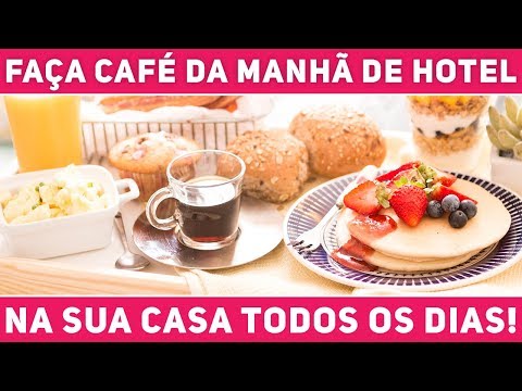 5 RECEITAS PARA O SEU CAFÉ DA MANHÃ DE HOTEL COMPLETO (Café americano) - Receitas de Minuto #356