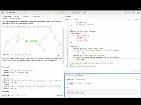 encode N-ary Tree To Binary Tree
