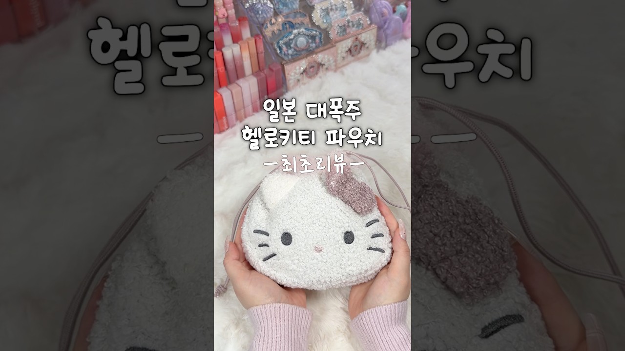 일본 대폭주 헬로키티 파우치⁉️얼마게요....