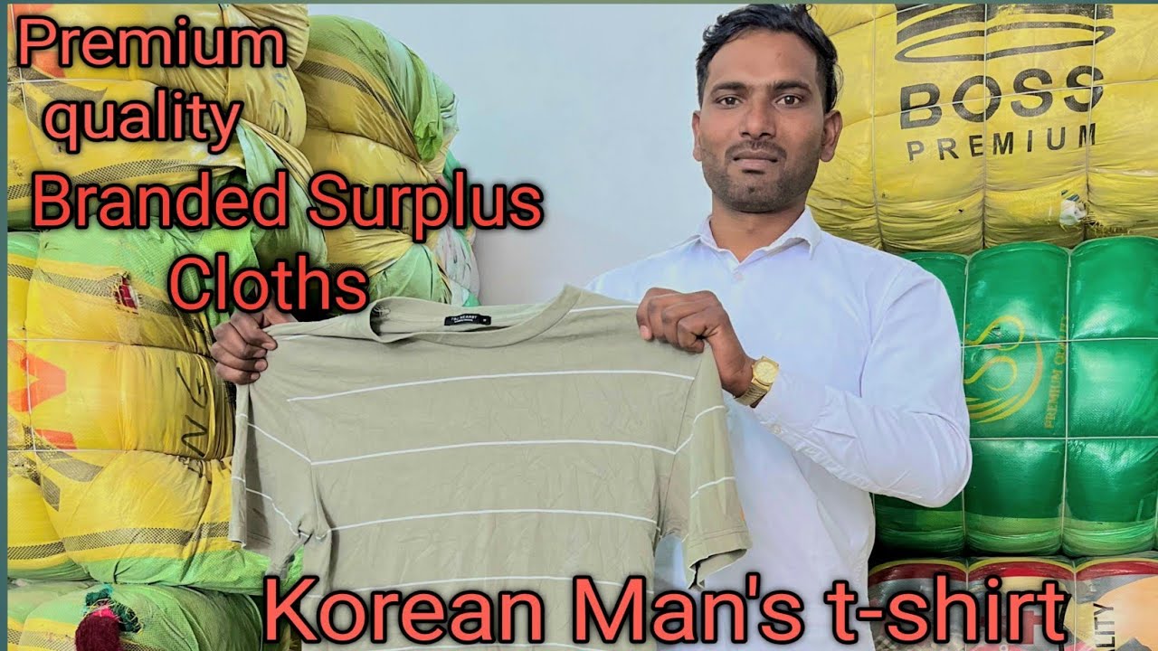Korean Man's t-shirt  💫💯Branded  surplus cloth!! wholesale market Panipat!!