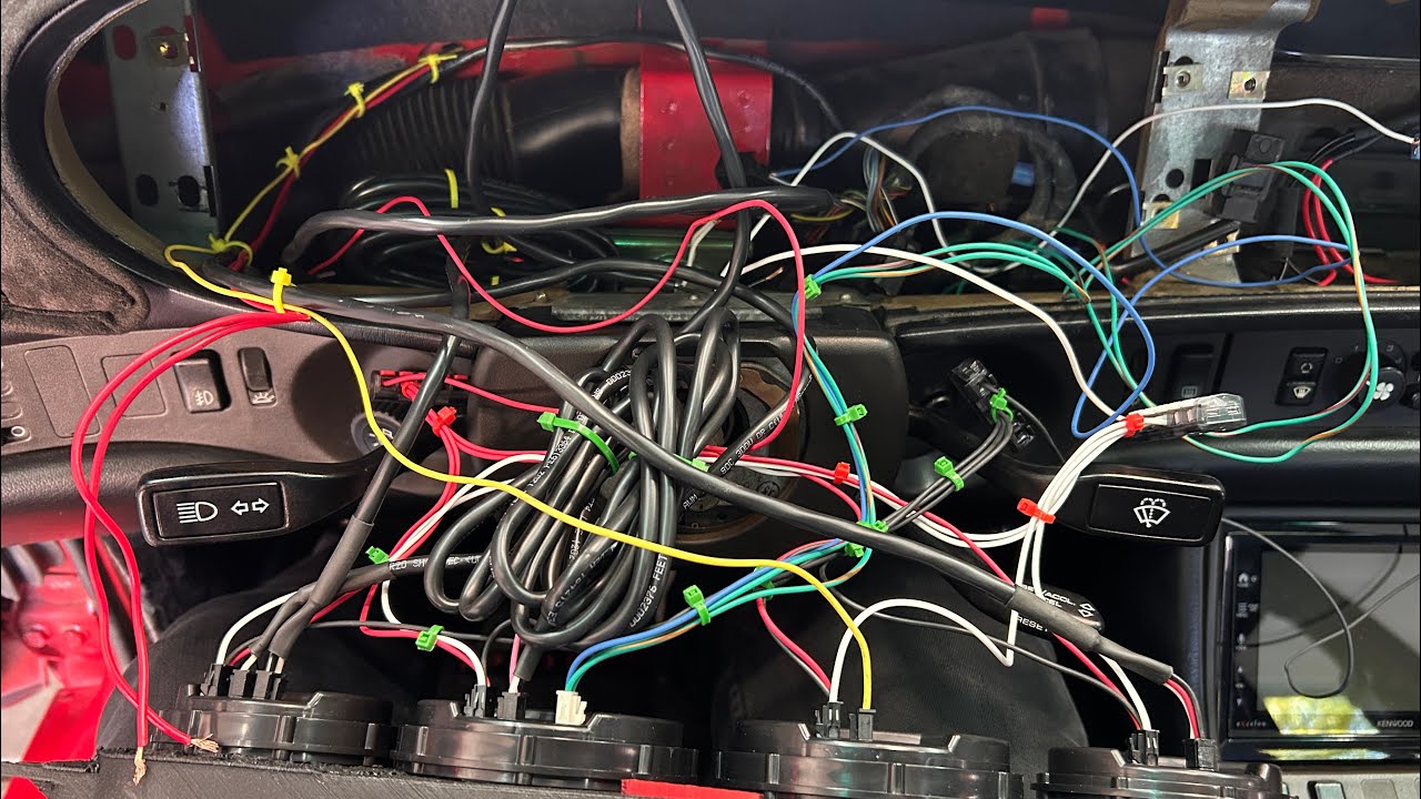 Porsche 944 Custom Dash Part 8: Wiring, Wiring, and More Wiring. 