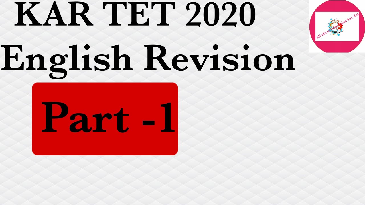 Kar Tet- English Revision|TetEnglish pedagogy