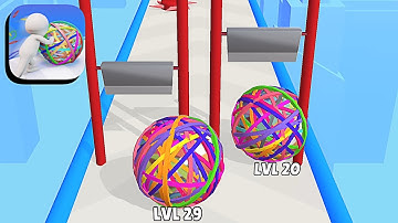 Rubberball Runner ​- All Levels Gameplay Android,ios (Levels 5-7)
