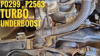 TURBO BOOST PROBLEM VACUUM PROBLEM | UNDERBOOST | OVERBOOST | LIMP MODE | P0299 | P02563