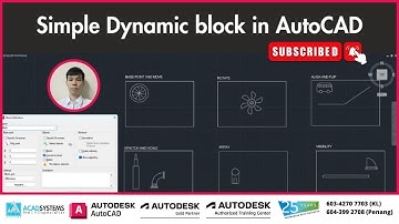 Simple Dynamic Blocks in AutoCAD