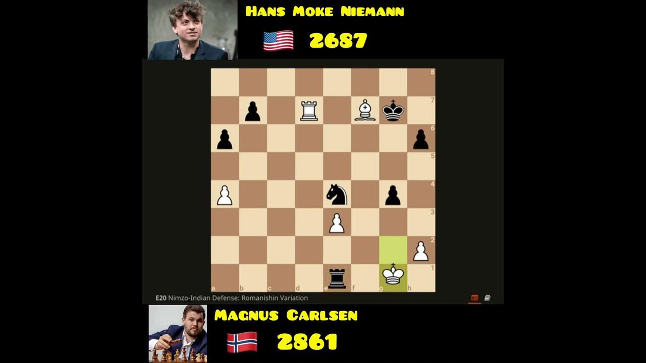 Magnus Carlsen vs Hans Niemann #chess #chesstok #chesstok #throwback