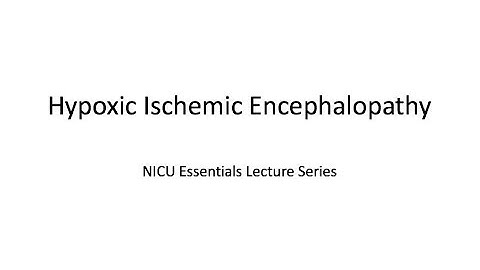 Hypoxic Ischemic Encephalopathy (HIE)