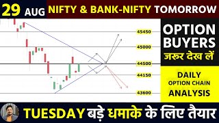 Bank Nifty Tomorrow Prediction & Nifty Tomorrow Analysis | Nifty Bank Nifty Tomorrow 29 Aug TUESDAY