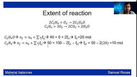 4.3 Material balances for reactive systems multiple reactions