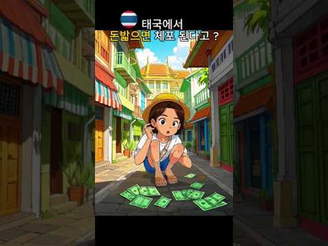 태국에서 "돈 밟으면" 체포 된다고??