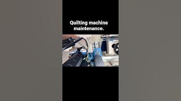 Mattress quilting machine maintenance - ZOLYTECH