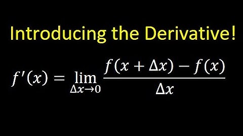 2.1B Introducing the Derivative