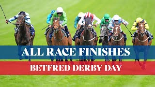 All race finishes from Betfred Derby Day at Epsom Downs racecourse