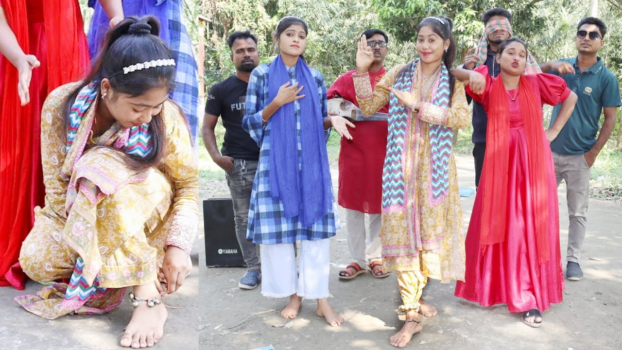 থাকবে চোখ বাঁধা অন্যজন ঘুগরী পড়ে নাচবে তার সঠিক নাম বলার চ্যালেঞ্জ। বিজয়ী হলো কে বিপ্লব,শোভা,রিয়া