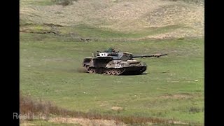 1999, Ex Total Ram - Live fire training pt7 Leopard tanks, bridge-layer, artillery, Wainwright, Ab